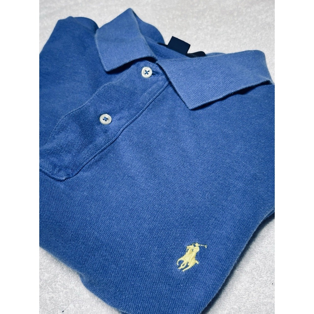 POLO Ralph Lauren Men's SizeLT Blue Cotton Short Sleeve Polo Shirt Preppy